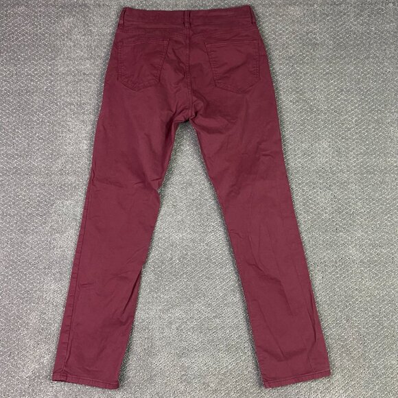 Flint and Tinder 365 Pants Straight Fit Mens 29 x 30 Measures 31x30 Burgundy Red - Picture 3 of 13